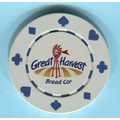Clay Poker Chips w/ Suited Design & 4 Color Process Imprint/ No Labels
